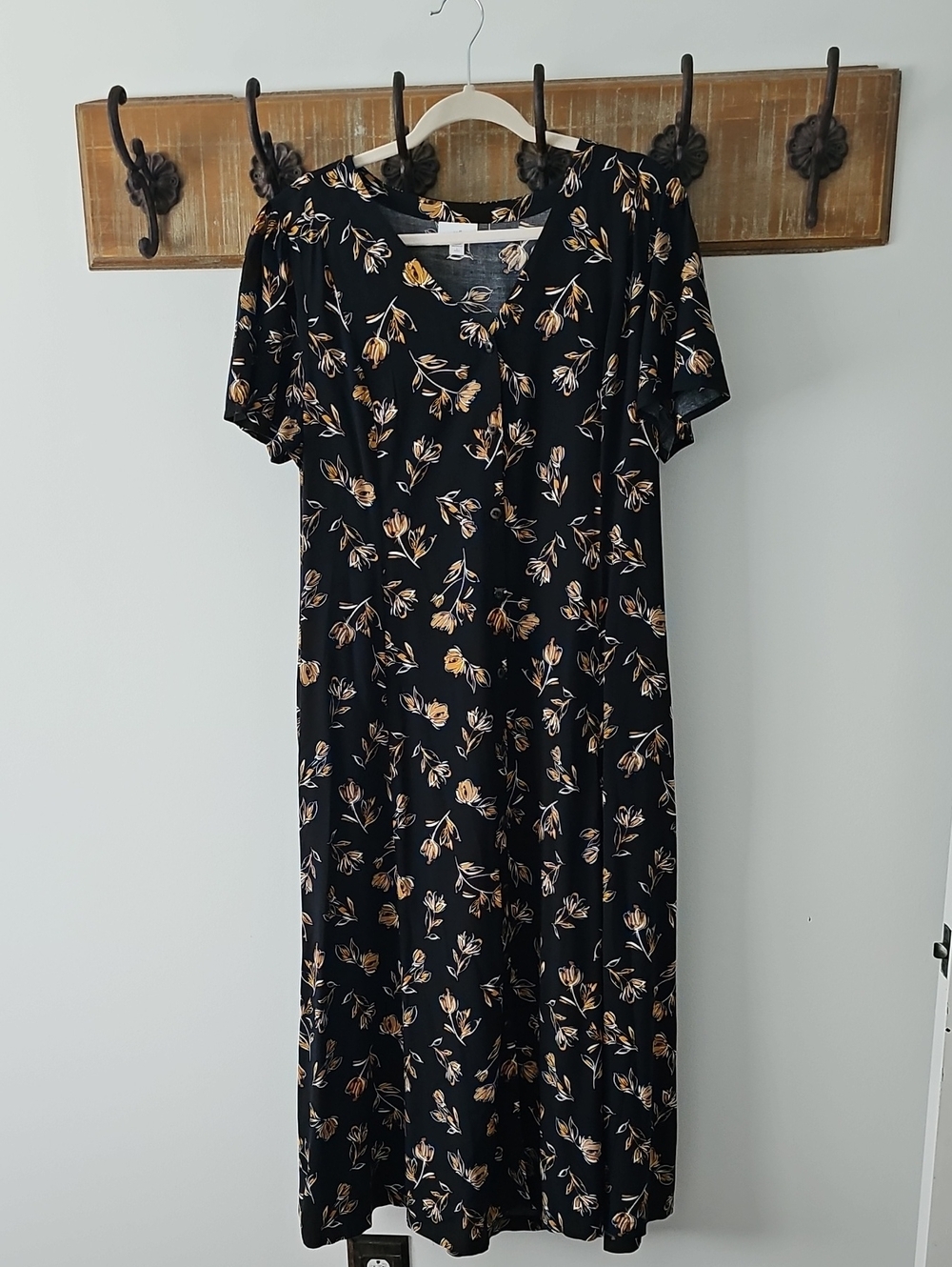 J. Jill Floral Maxi Dress With Pockets